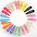 24pcs 5cm Snap Hair Clips for Hair Clip Pins BB Hairpin Color Metal Barrettes