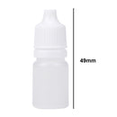 100 x Empty Plastic Squeezable Dropper Bottles Eye Liquid Case Container