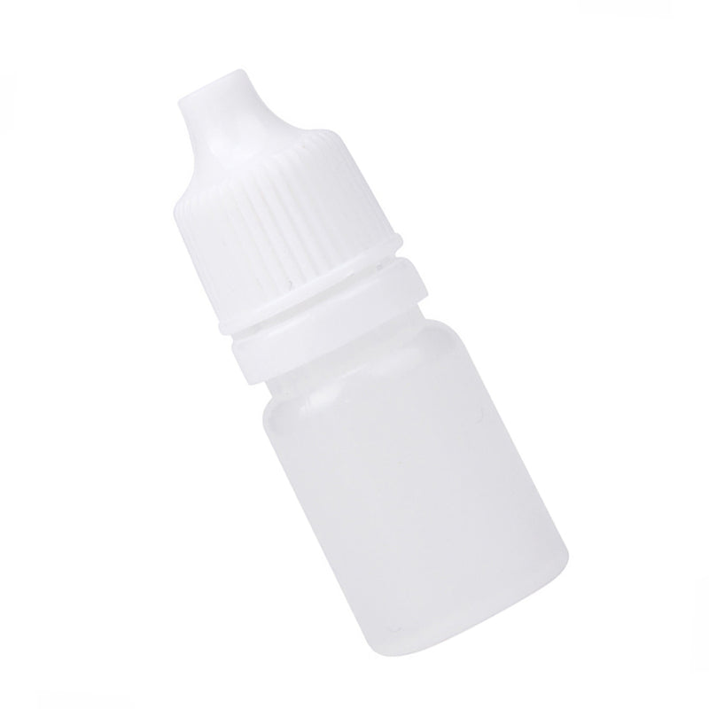 100 x Empty Plastic Squeezable Dropper Bottles Eye Liquid Case Container
