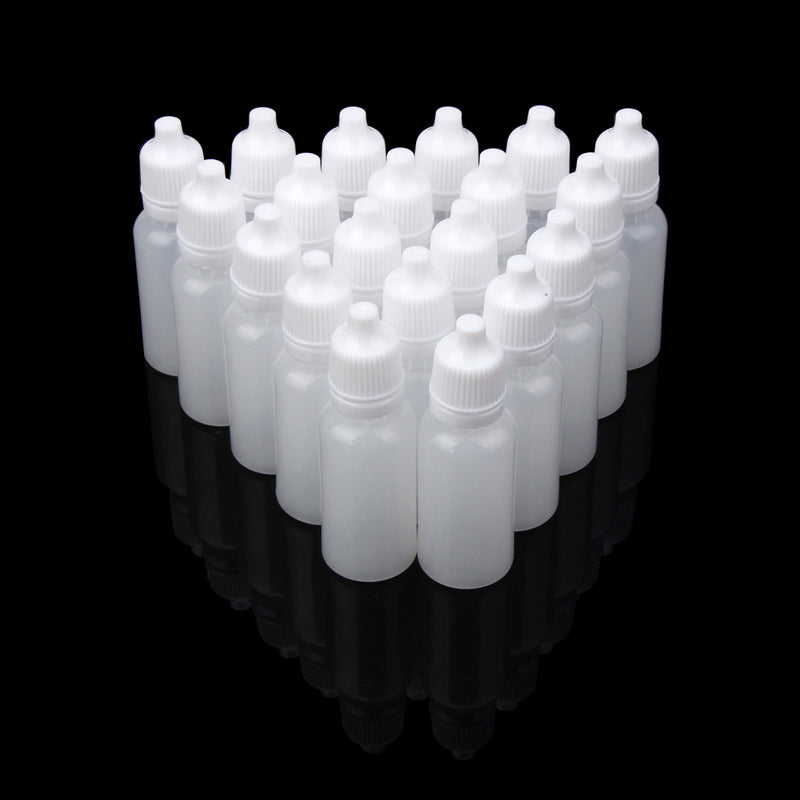 100 x 10ml Empty Plastic Squeezable Dropper Bottle For Liquid Eye Drops Water