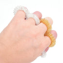 6 Color Finger Massage Rings Acupuncture Health Care Body Acupressure Massager y
