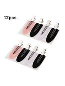 12 Pcs Plastic Seamless No Bend No Crease Hair Clips for Women's Hair Styling