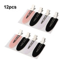 12 Pcs Plastic Seamless No Bend No Crease Hair Clips for Women's Hair Styling