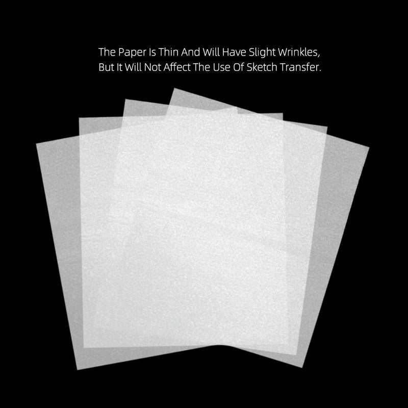 100Sheets Tattoo Tracing Paper Translucent Draft Draw Sheet For Tattoo Art