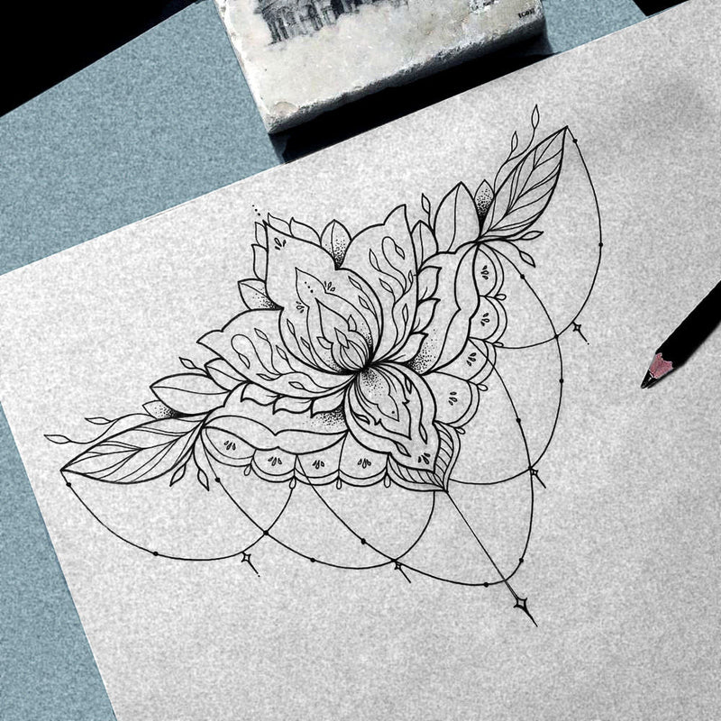 100Sheets Tattoo Tracing Paper Translucent Draft Draw Sheet For Tattoo Art
