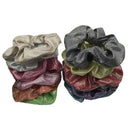 12pcs Variois Scrunchie Glitter Hair Ties Ponytail Hair Rope Elastic Hair Bands