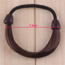 Charming Women Straight Wig Hairband Ponytail Holder Elastic Hair Tie Band Rope