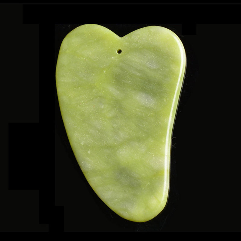 Gua Sha Face Massage Jade Stone Roller Facial Skin Thin Massager Proper Fine