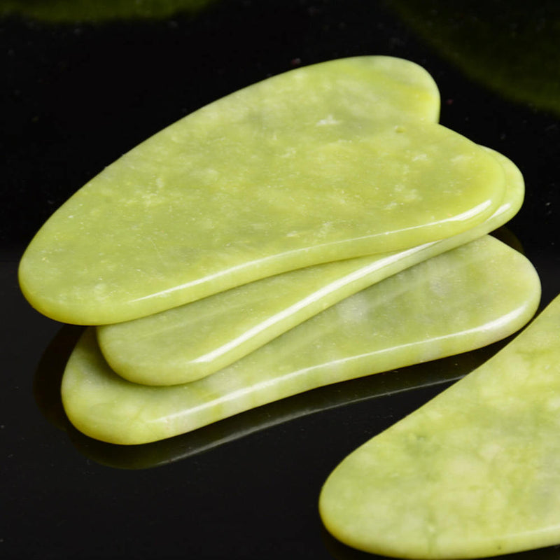 Gua Sha Face Massage Jade Stone Roller Facial Skin Thin Massager Proper Fine