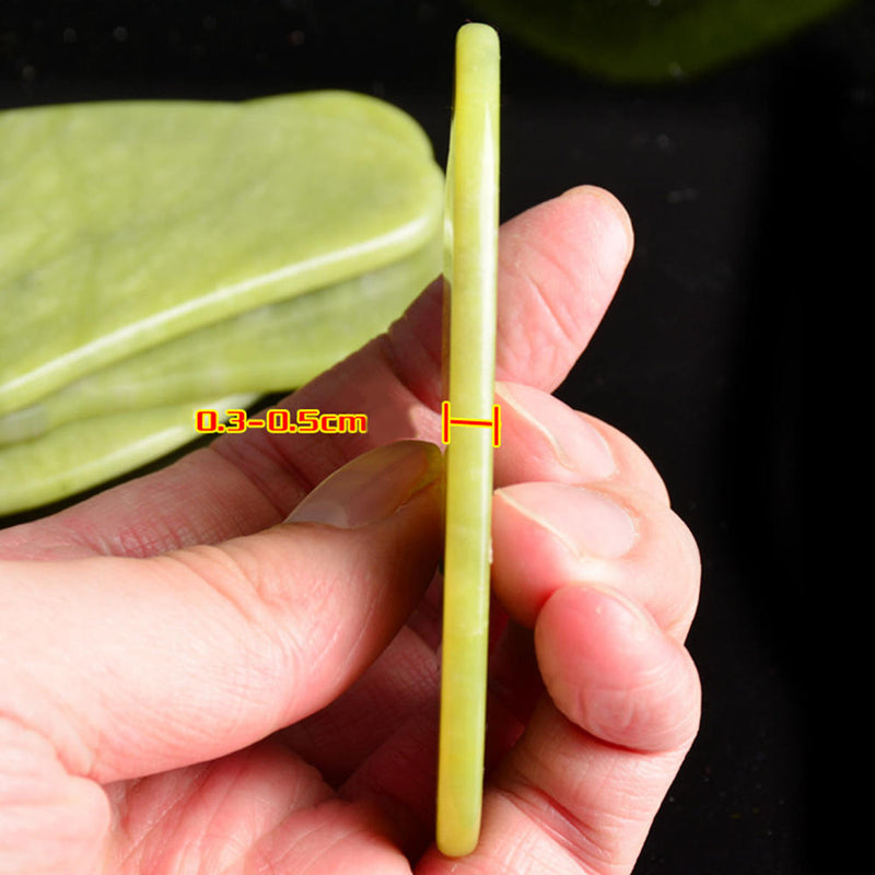 Gua Sha Face Massage Jade Stone Roller Facial Skin Thin Massager Proper Fine