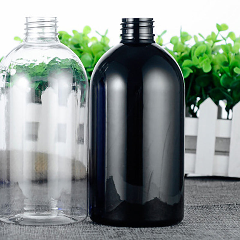 2pcs Empty Pump Dispenser Bottle Lotion/Shampoo/Liquid Soap 500ml Capacity Black