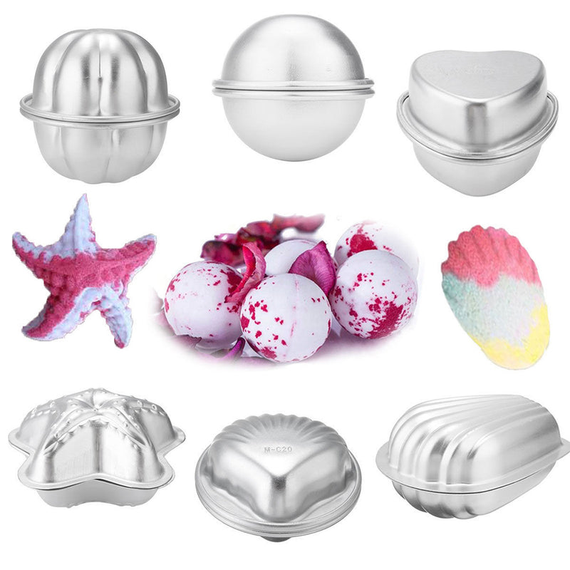 Aluminum Alloy Bath Bomb Mold Sphere Bath Bomb Cake Pan Baking Pastry Mould Set