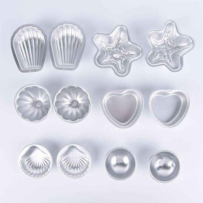 Aluminum Alloy Bath Bomb Mold Sphere Bath Bomb Cake Pan Baking Pastry Mould Set