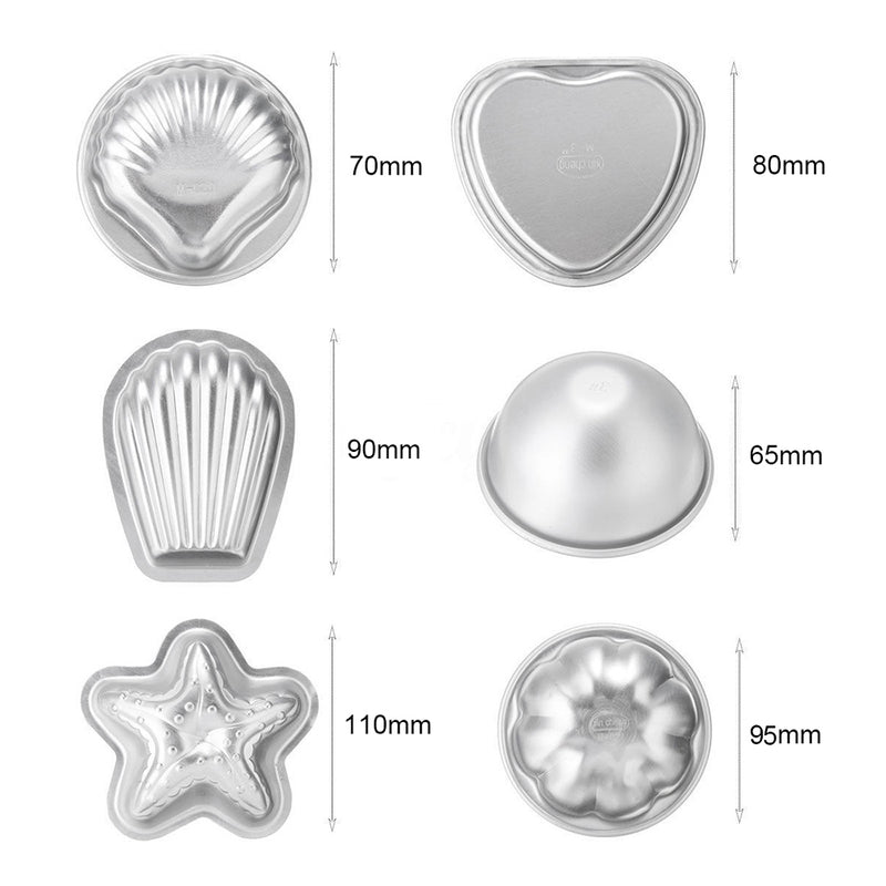 Aluminum Alloy Bath Bomb Mold Sphere Bath Bomb Cake Pan Baking Pastry Mould Set