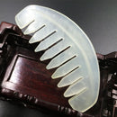 Natural Massage Comb Jade Stone Comb Healty Head Chest Bust Gua Sha Massager