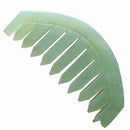 1x Natural Jade Gua Sha Acupoint Massage Comb Scalp Massager Relaxation Comb