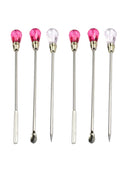 6 x Nail Manicure Ink Permanent Makeup Tattoo Eyebrow Gel Stirring Rod Stick