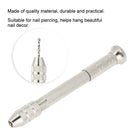 2x Practical Nail Art Design Tips Dangle Metal Pierce Hand Drill Tool Pierca d f