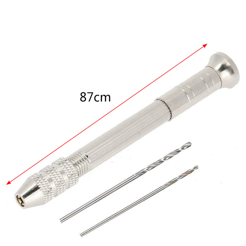 2x Practical Nail Art Design Tips Dangle Metal Pierce Hand Drill Tool Pierca d f