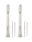 2x Practical Nail Art Design Tips Dangle Metal Pierce Hand Drill Tool Piercing