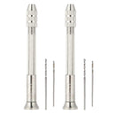 2x Practical Nail Art Design Tips Dangle Metal Pierce Hand Drill Tool Pierca d f