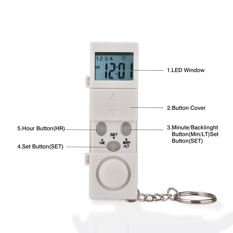 Pill Box Reminder Electronic Timer Digital 7Days Pills Organizer Case With Timer