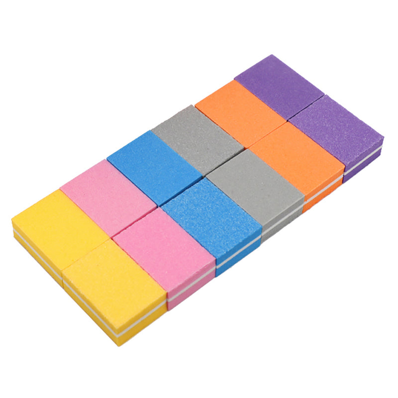 50Pcs Sanding Sponge Nail Buffers Files Buffing Grinding Polishing Manicure Tool