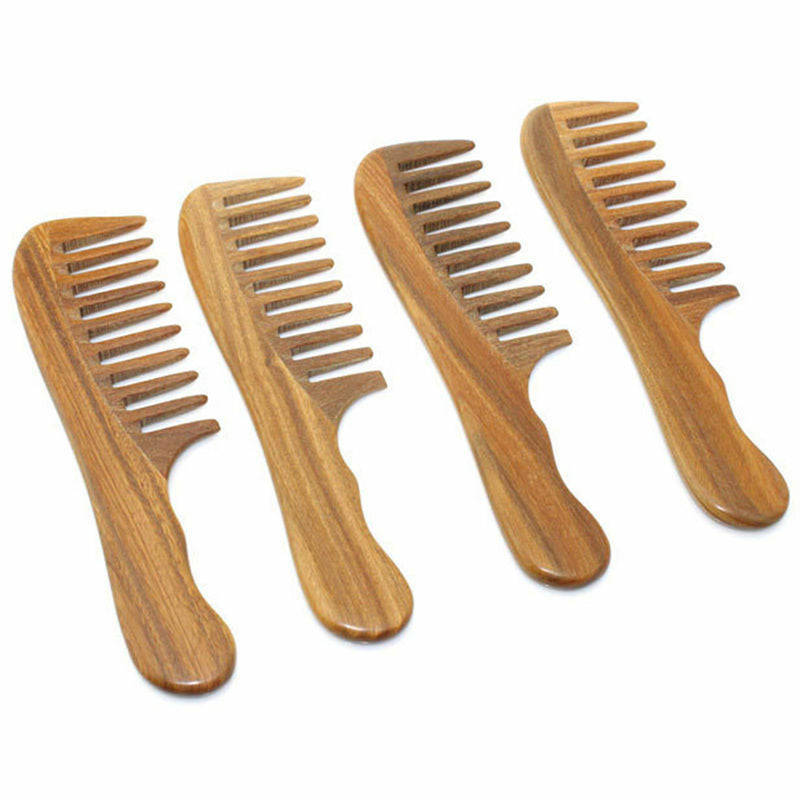 Handcrafted Head Massage Hair Comb Beard Comb Styling Tool Wooden Sandalwood