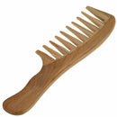 1 x  Wooden Wide Tooth Comb Natural Sandalwood Handmade Massage Beauty Hair Hot