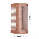 1pcs Wooden Double Sided Nit Comb Fine Tooth Head Anti-static Hair Care Combs