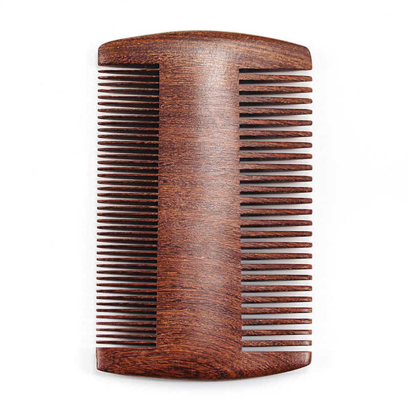 1pcs Smart-Double Sided Fine Teeth Beard Moustache Handmade Wooden Comb New