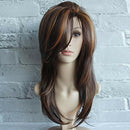 Synthetic Wig Solid Color Middle Part Curly Shoulder Length Short Curly Hair New