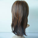 Synthetic Wig Solid Color Middle Part Curly Shoulder Length Short Curly Hair New