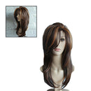 Synthetic Wig Solid Color Middle Part Curly Shoulder Length Short Curly Hair New