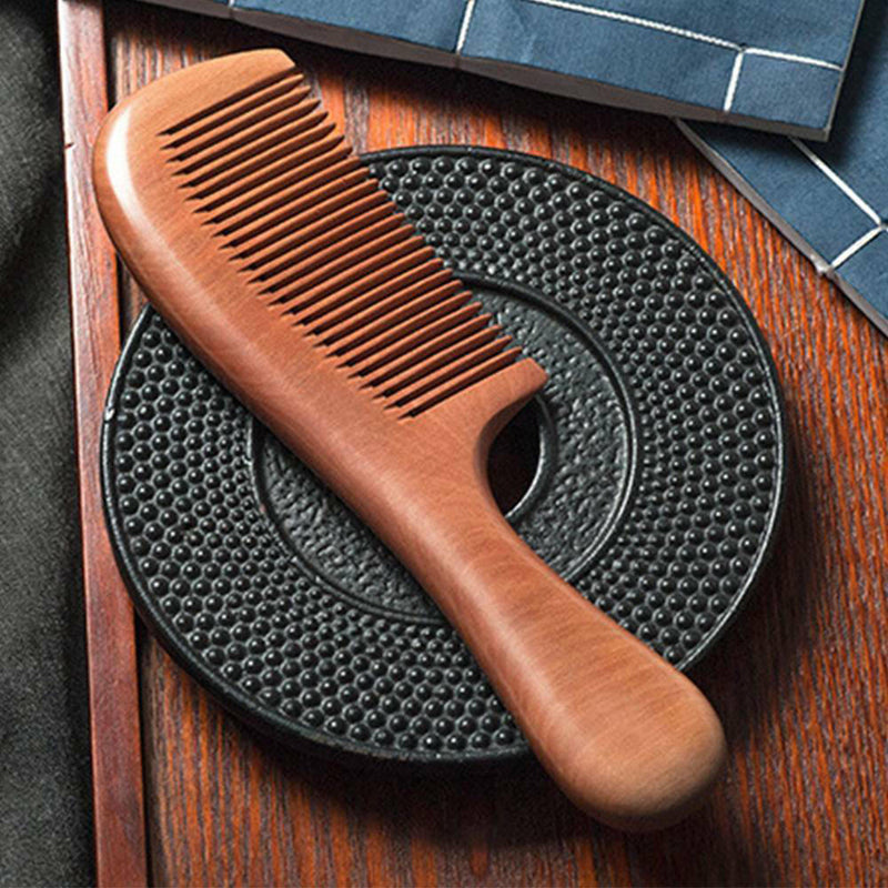Peach Wood Comb Wooden Wide Tooth No-static Massage Hair Health Pocket Comb New