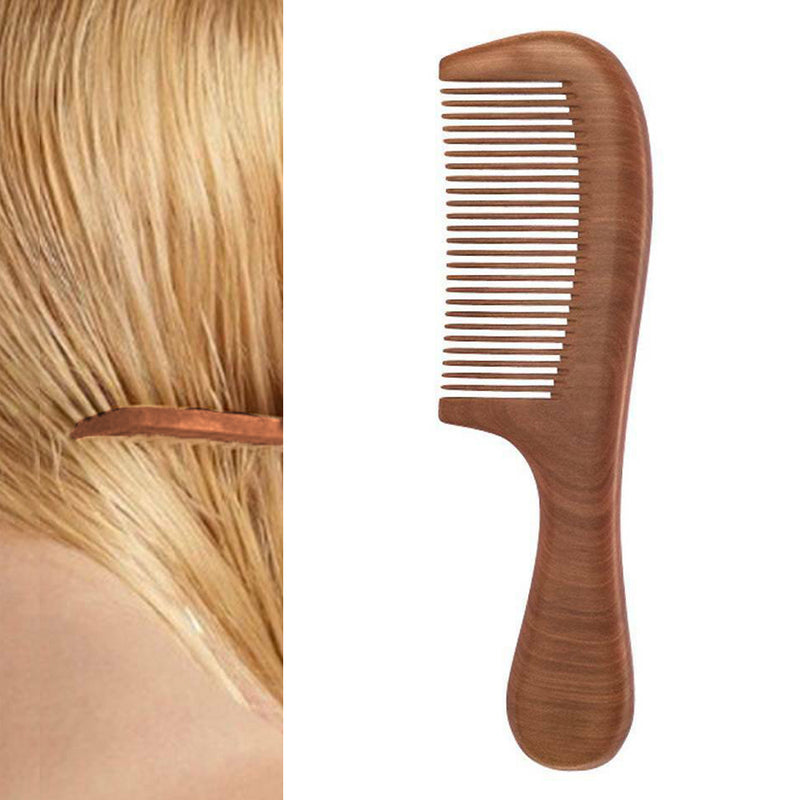 Peach Wood Comb Wooden Wide Tooth No-static Massage Hair Health Pocket Comb New