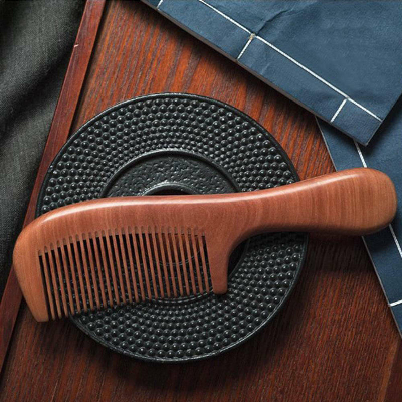 Peach Wood Comb Wooden Wide Tooth No-static Massage Hair Health Pocket Comb New