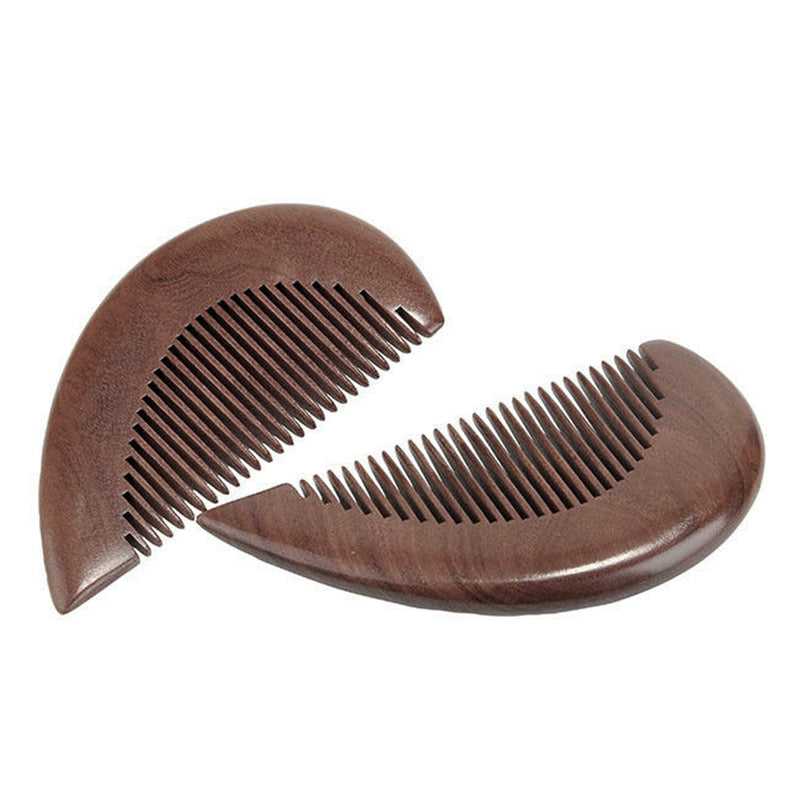 1 Pair Sandalwood Comb Practical Durable Massage Comb Hairdressing Tool