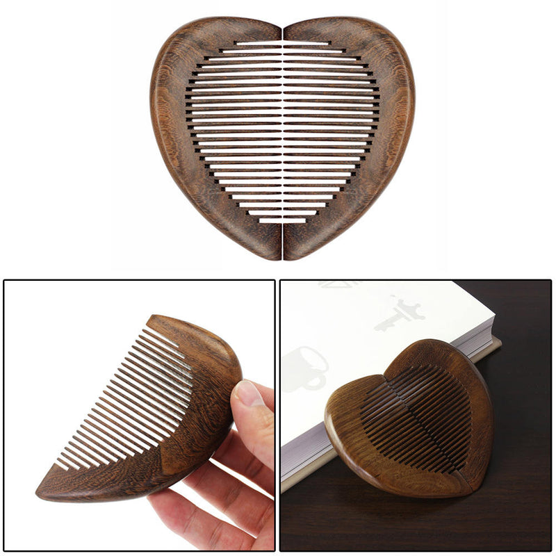 100% Natural Sandalwood Wooden Comb Massage Handmade Hair Comb No Static