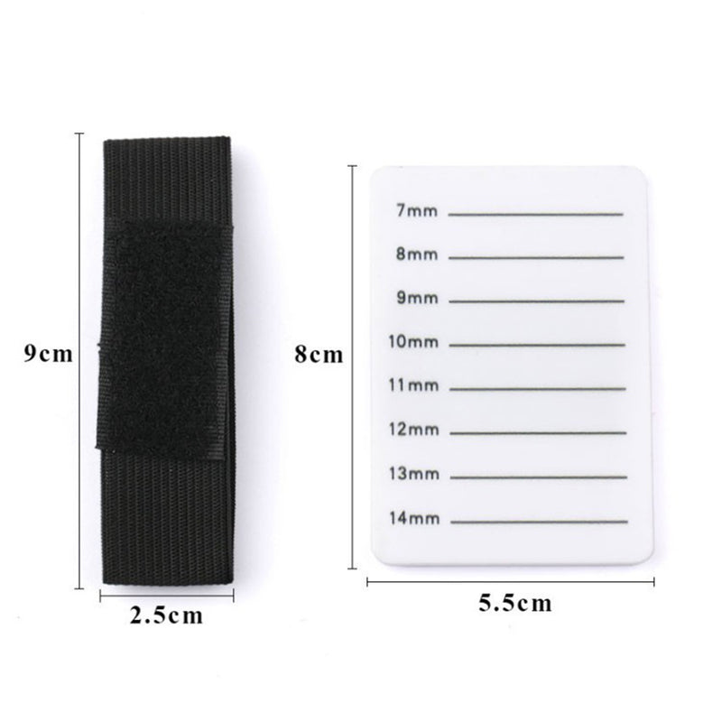 2x Eyelash Extension Palette Plate Adjustable Hand Strap Stand Eye Lash Holder