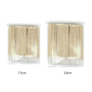 Cotton Buds 100pcs 7.5/10cm Wooden Cotton Swabs Medical Makeup Different ends