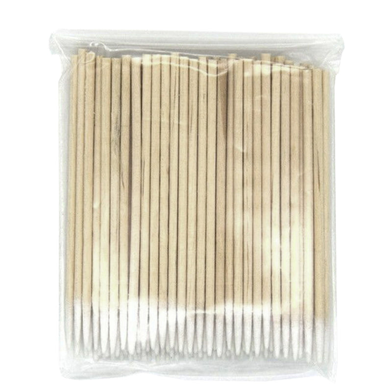 100PCS Cotton Swabs Tips Pointed Swab Applicator Wooden Sticks Applicator New