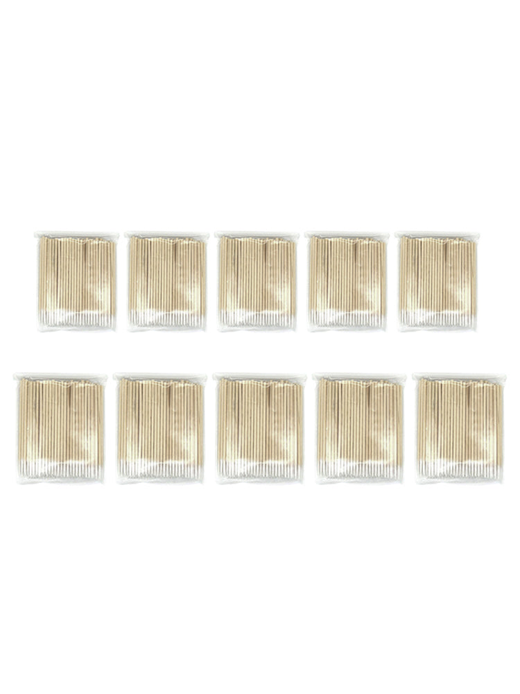100PCS Cotton Swabs Tips Pointed Swab Applicator Wooden Sticks Applicator New