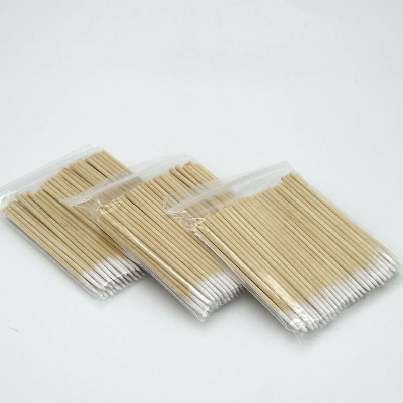 Cotton Buds 100pcs 7.5/10cm Wooden Cotton Swabs Medical Makeup Different ends