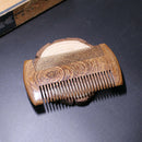 1 x Sandalwood Pocket Anti-Static Wood Comb Beard Mustache Hair Brush Best