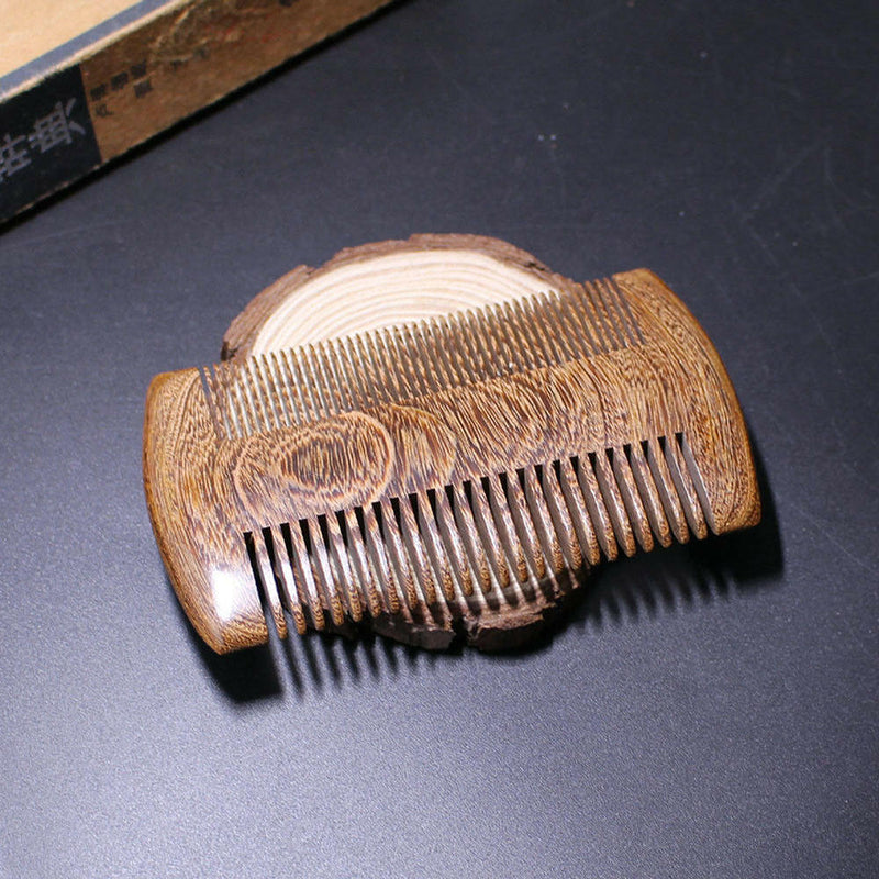 1 x Sandalwood Pocket Anti-Static Wood Comb Beard Mustache Hair Brush Best