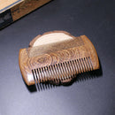 1 Pcs Sandalwood Pocket Beard Hair Care Combs 2 Size Handmade Natural Wood Comb
