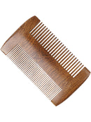 1Pcs Green Sandalwood Pocket Beard Hair Combs 2 Size Handmade Natural Wood Comb