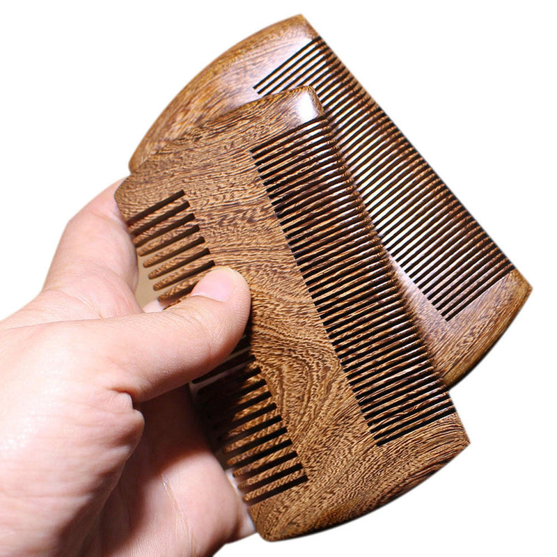 1 x Sandalwood Pocket Anti-Static Wood Comb Beard Mustache Hair Brush Best