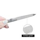 5X Fashion Stainless Steel Metal File Nail Art Dual Sided Pedicure Manicure Tool